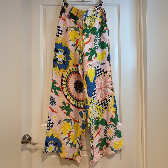 Anthropologie Multicolor Wide-Leg Pants NWOT Maeve - Picture 4 of 7